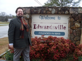 Edward Blom besöker Edwardsville