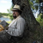 Edward Blom på picknick